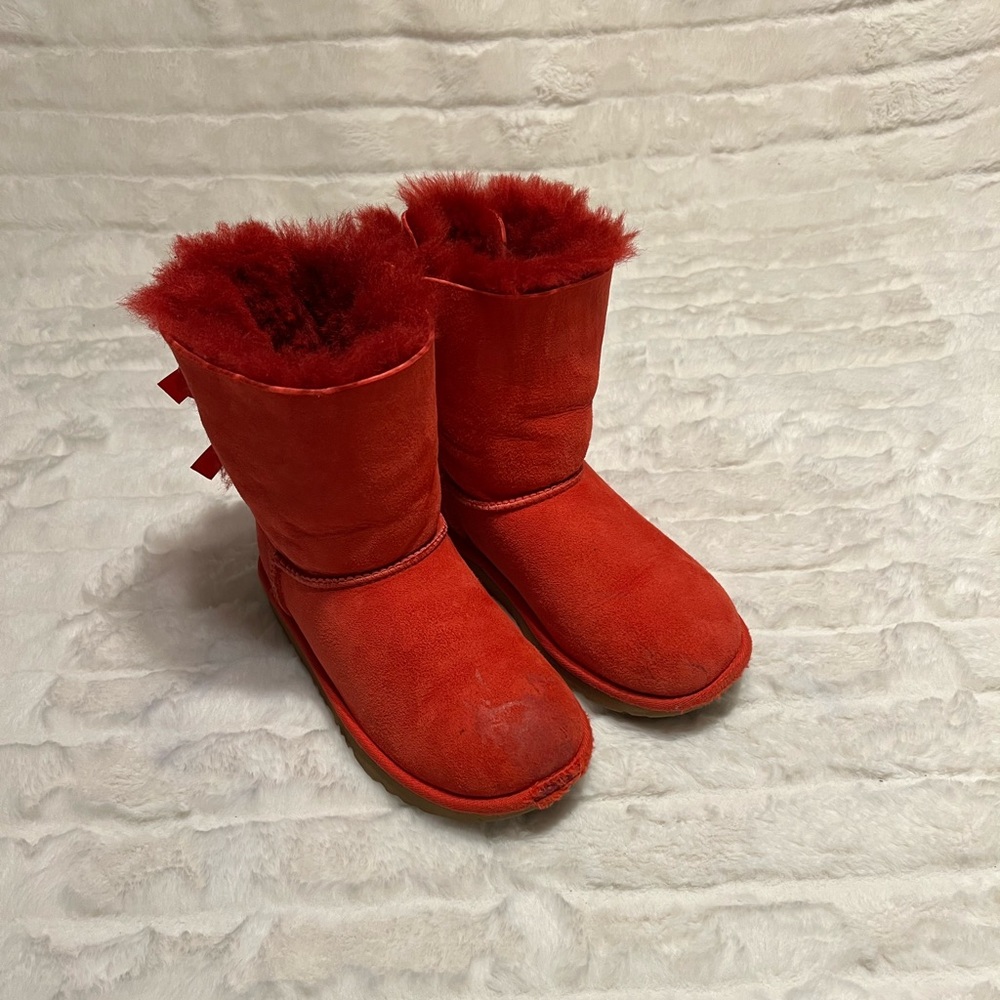 Kids Ugg Red Bailey Bow II